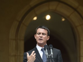 French Prime Minister Manuel Valls earlier in September. alls said Sunday that “every day attacks are foiled ... (including) as we speak.”
