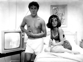 Dustin Hoffman and Anne Bancroft in The Graduate. Somehow, she was still attracted to him even after he removed his pants.