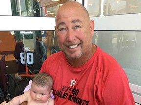 Steve Eckel smashed a car window with a sledgehammer to save a baby trapped inside.