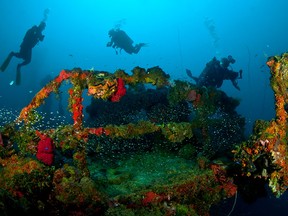 The remnants of Japan’s Imperial Fleet at the Chuuk-Truuk Lagoon dive site in Micronesia make up one of the most unusual dive sites anywhere on the planet.