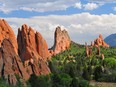 The spectacular rock formations in the Garden of the Gods provide a jaw-dropping backdrop for hiking, rock-climbing and horseback riding.