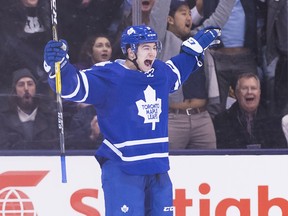 Connor Carrick showed well with the Leafs in 2015-16, playing in 16 games after the club acquired him from the Washington Capitals.