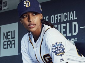 Kylie Bunbury stars in the new baseball series Pitch, which premiers on Thursday night on FOX and Global.