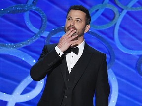 Kimmel played a safe game at the Emmys on Sunday, but not so much for Trump.
