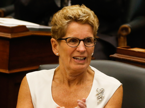 Ontario premier Kathleen Wynne at the Ontario Legislature for the reading of the Throne Speech on Monday, Sept. 12, 2016.
