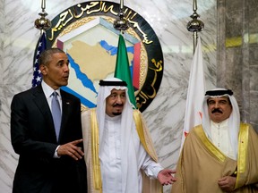 President Barack Obama meets in April with Saudi Arabia's King Salman, and Bahrain's King Hamad bin Isa al Khalifa in Riyadh, Saudi Arabia.