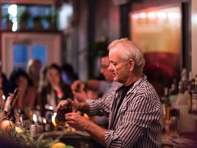 Bill Murray works a shift at the Brooklyn restaurant 21 Greenpoint, Sept. 16, 2016. The restaurant’s co-owner, Homer Murray, had let it be known that there would be a special guest bartender on duty that night: his father, the actor and urban folk hero Bill Murray.