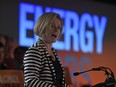 Alberta NDP Leader Rachel Notley speaks at the Unifor Prarie Regional Council in Edmonton in 2015.