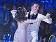 In this photo provided by ABC, Cheryl Burke, left, and Ryan Lochte, perform on "Dancing with the Stars," competition that began with a two-hour premiere Monday, Sept. 12, 2016, on the ABC Television Network.