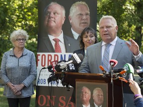 Former Toronto City Councillor Doug Ford (RIGHT) announces, Ford Nation: Two Brothers, One Vision