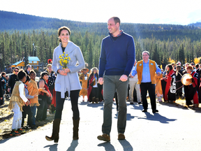 Catherine, Duchess of Cambridge and Prince William, Duke of Cambridge visit Carcross, Yukon on Sept. 28, 2016.