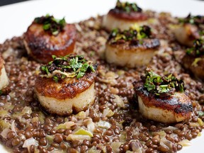 Pan-Roasted Scallops with Gremolata.