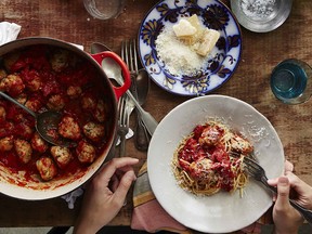Be sure to sprinkle Turshen's Turkey and Ricotta Meatballs with plenty of grated Parmesan cheese.
