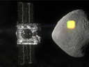 An artist's rendering made available by NASA in July 2016 shows the mapping of the near-Earth asteroid Bennu by the OSIRIS-REx spacecraft. 