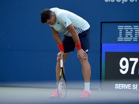 Milos Raonic blamed himself for letting his mind and body betray him in his second-round loss at the U.S. Open this week.