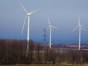 Hearings are being held to determine whether windmills, such as these near Goderich, can be built between two small airports in Collingwood and Stayner, Ont.