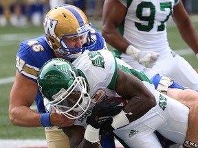 The Blue Bombers took on the Roughriders in the Banjo Bowl over the weekend.