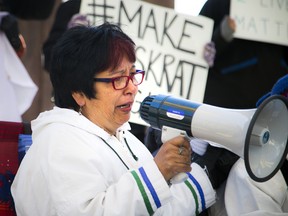 Labrador hunger strikers came to Ottawa Sunday October 23, 2016, to be part of a peaceful vigil organized to support land defenders at Muskrat Falls