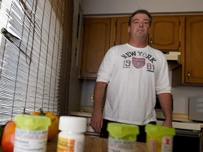 Terry Duffield, shown here in August, has been unable to work since being injured in the explosion in his cab.