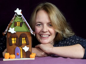 Catherine Beddall, pastry professor at Ottawa's Algonquin College, has just come out with a stunning book all about gingerbread creations, entitled The Magic of Gingerbread. It features recipes and how-to guides for many different projects including this haunted house.