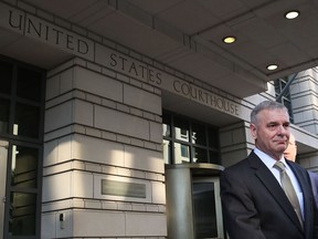 Retired Marine Gen. James Cartwright, leaves US District Court, October 17, 2016 in Washington, DC