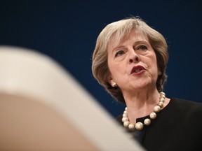 Britain's Prime Minister Theresa May said Sunday she would begin the so-called Brexit process before the end of March 2017.