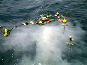 Scattering of remains on the water, while less common than traditional burials, is fairly common on both Canadian coasts - as well as on Canadian lakes and rivers.