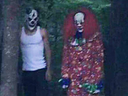 Police say these two clowns were trying to lure children into the woods.