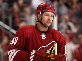 Wojtek Wolski, in a 2010 photo when he played with the Phoenix Coyotes.