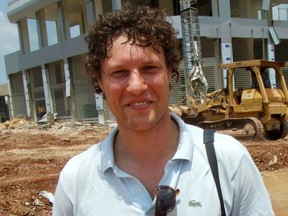 This 2006 photo shows slain Dutch journalist Jeroen Oerlemans  while on assignment in Beirut.