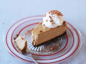 Serve this cheesecake hot, right out of the oven, topped with a little vanilla ice cream or sweetened whipped cream.