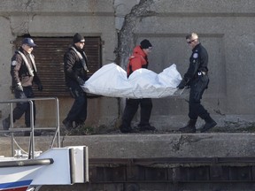 A woman's body was recovered from the water after her car crashed through a Toronto bridge into the harbour.