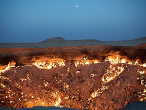 The Door to Hell — a flaming crater in Turkmenistan — is included in Atlas Obscura: An Explorer's Guide to the World's Hidden Wonders.