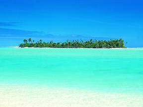 Aitutaki consists of a handful of small islands encircled by a lagoon in the middle of the South Pacific.
