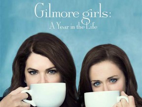 The latest poster for the Gilmore Girls revival, featuring what else but coffee.