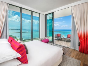 The new Kimpton Seafire Resort & Spa features floor to ceilings views of the beach.