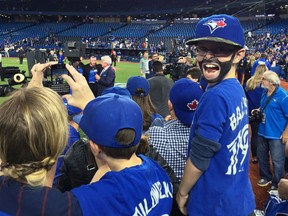 Nine-year-old Oscar Wood, affectionately known by Jays fans as Mini Bautista, has become a sensation after he was filmed swinging a phantom bat while donning his painted Bautista-esque beard at the precise moment the real Blue Jay launched a game-changing homer.