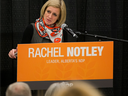 Premier Rachel Notley speaks at the Provincial Council of Alberta's New Democrats on Saturday, October 29, 2016 in Edmonton.