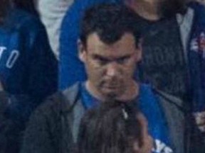 Toronto Police released this photo of the suspected beer thrower on Oct. 5.