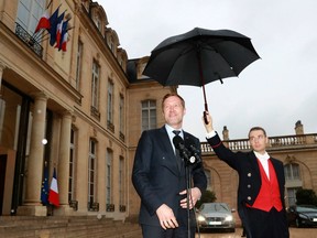 Walloon Minister President Paul Magnette, shown in Paris recently, has so far refused to sign the CETA agreement.