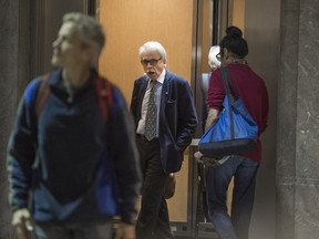 James Regan leaves a Toronto court house after a hearing on Oct. 4, 2016.