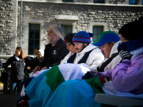 Hunger strikers and their supporters rallied on Parliament Hill on the weekend to protest the impact of methylmercury on those living near the Muskrat Falls megaproject.