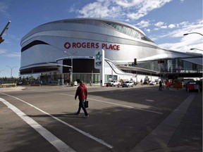 A view of Rogers Place, the new parking-free home of the Edmonton Oilers.