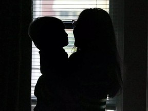 A sexual assault victim, holding her son as she looks out the window, finally tells her story Thursday after her abuser was sentenced to five and a half years in jail.