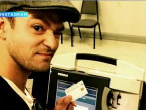 Justin Timberlake stirred controversy by snapping a selfie while voting early in Tennessee.