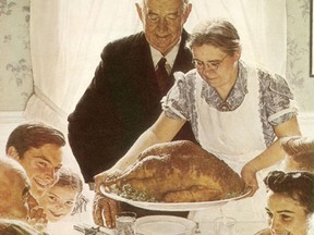 Even Norman Rockwell could appreciate the feast.