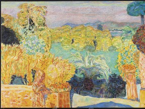 French artist Pierre Bonnard's Paysage du Midi et deux enfants, 1916-1918.