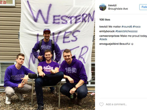 Western University vice-president Jana Luker said this image “has produced outrage and backlash within our community.”