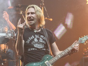 Const. Robb Hartlen says on Facebook that if you're foolish enough to get behind the wheel after drinking then a tune performed by lead singer Chad Kroeger, pictured, "is the perfect gift for you."