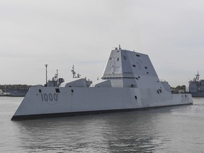 The Zumwalt cost more than $4.4 billion and was commissioned last month in Maryland. It also suffered a leak in its propulsion system before it was commissioned.